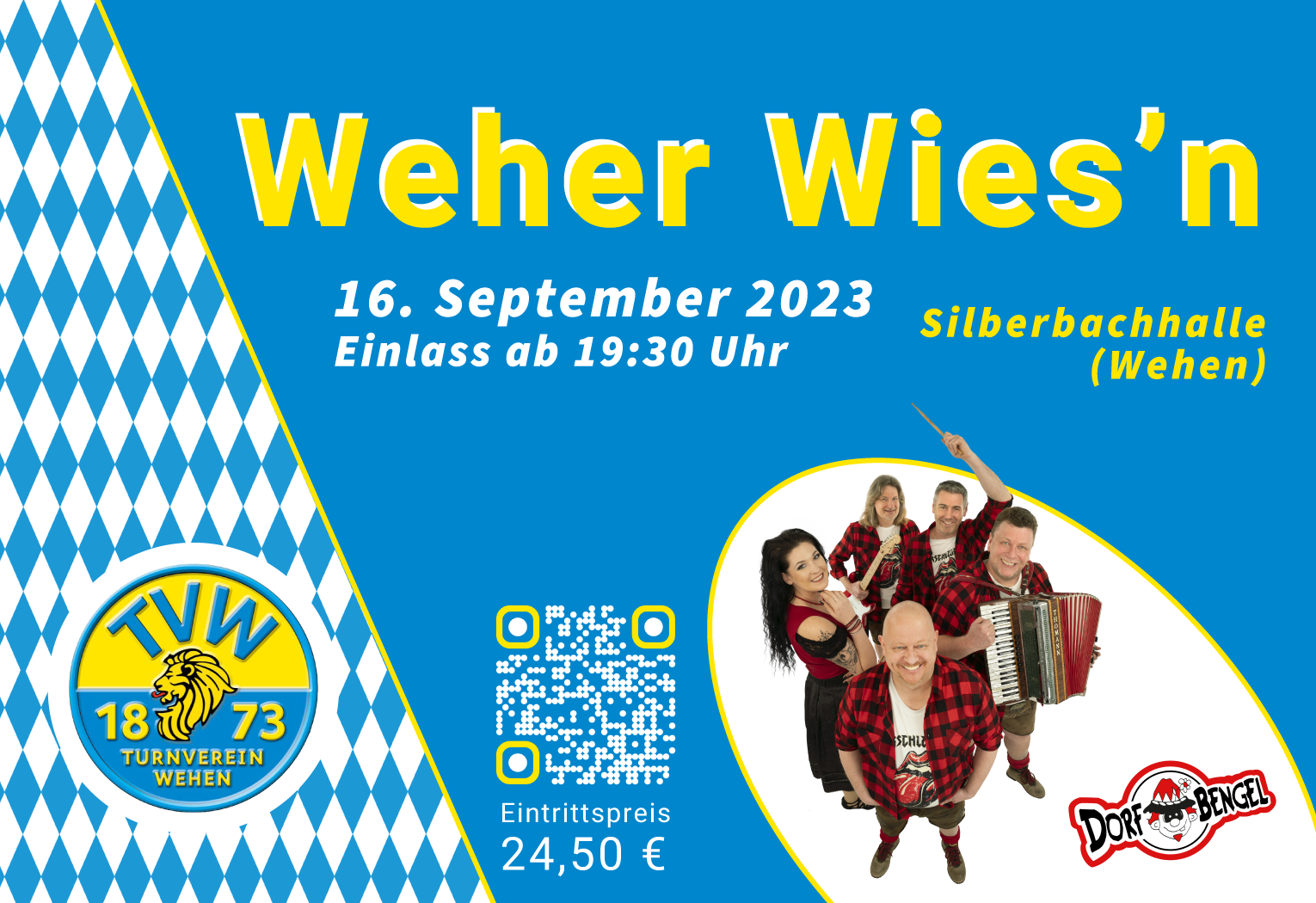Oktoberfest im Wehen am 16.09.2023 mit den Dorfbengeln