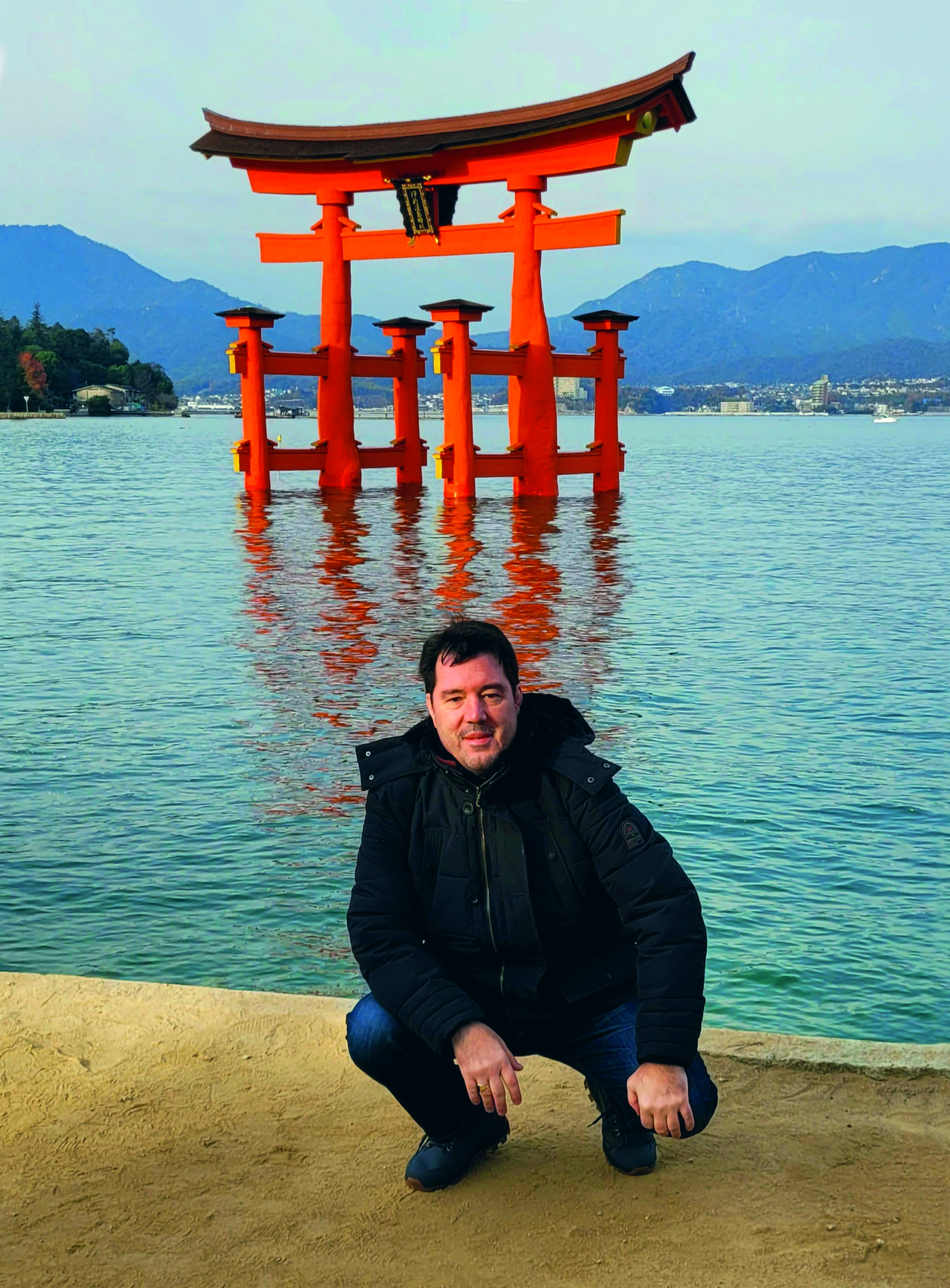 Matthias Birk auf der Götterinsel Miyajima