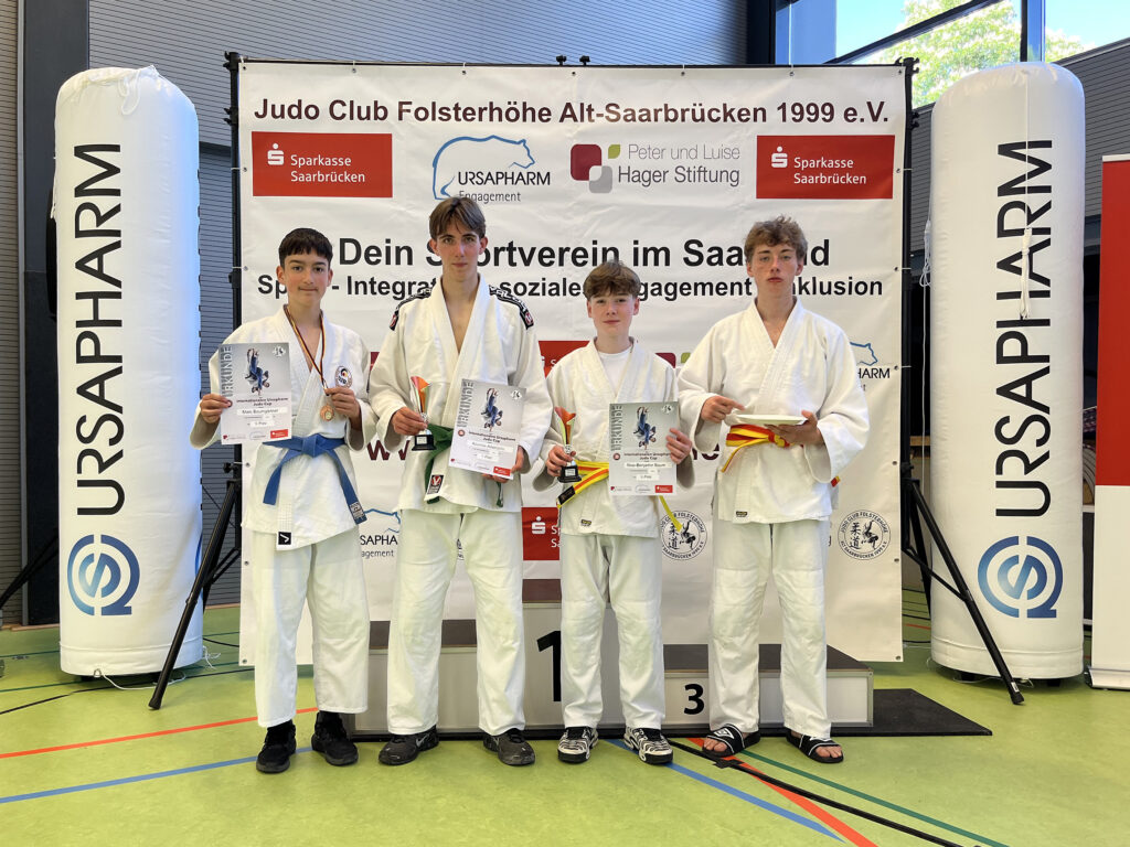 Marc Baumgärtner, Azuolas Adomaitis, Nico Baum und Tudor Burlacu