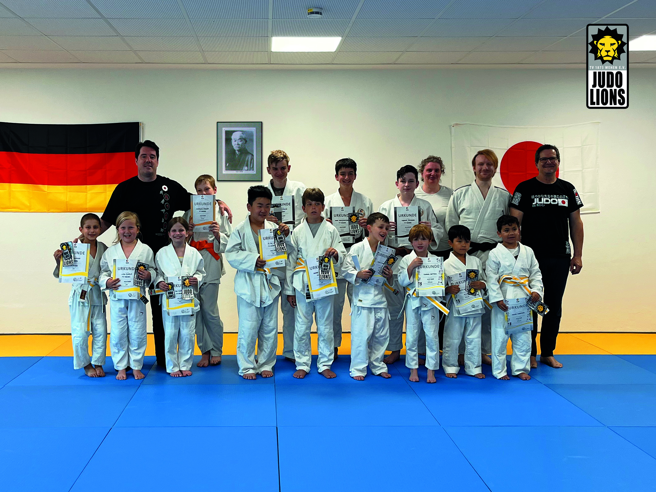 Neue Kyu-Grade für die Judo-Lions des TV Wehen
