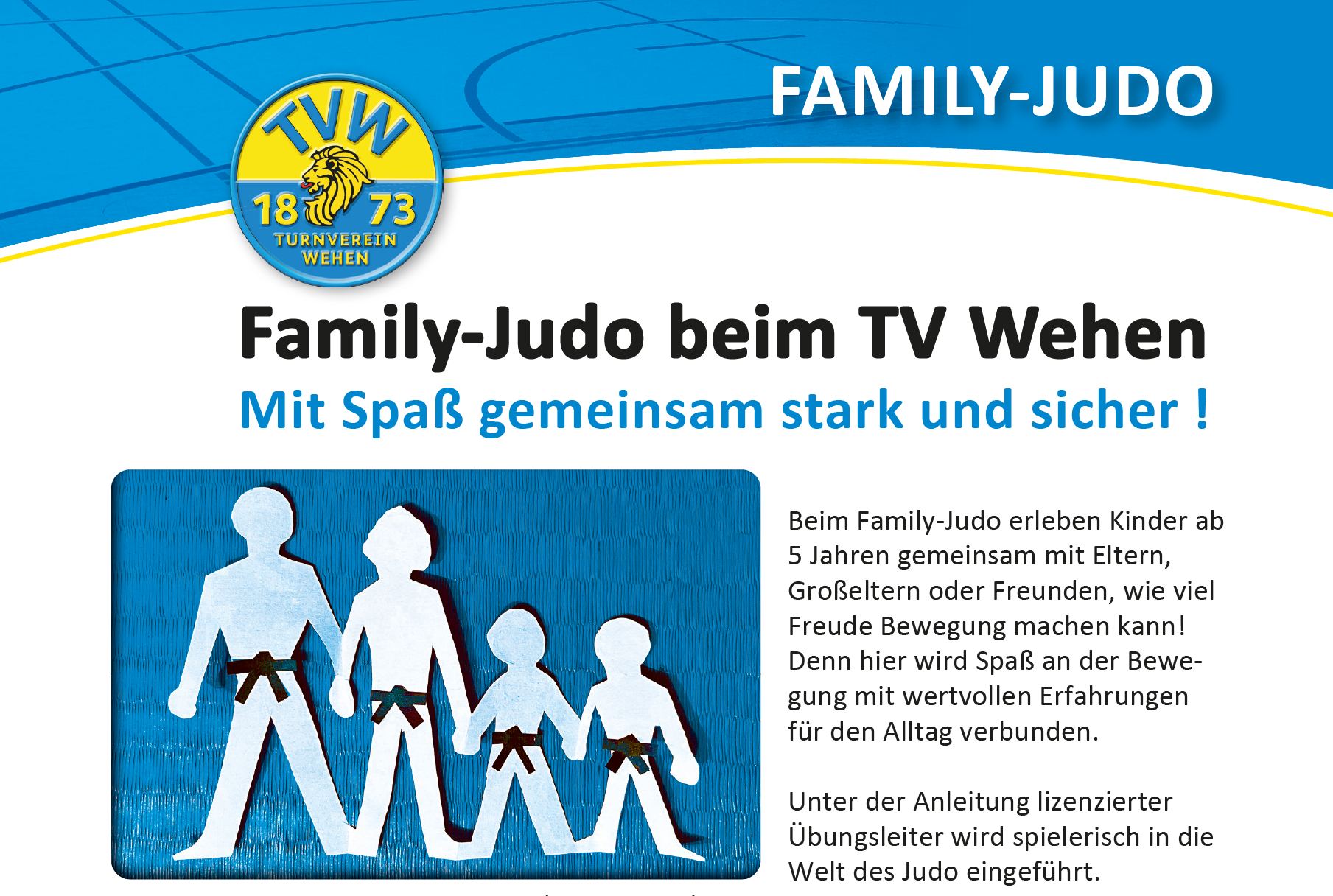 Family-Judo beim TV Wehen