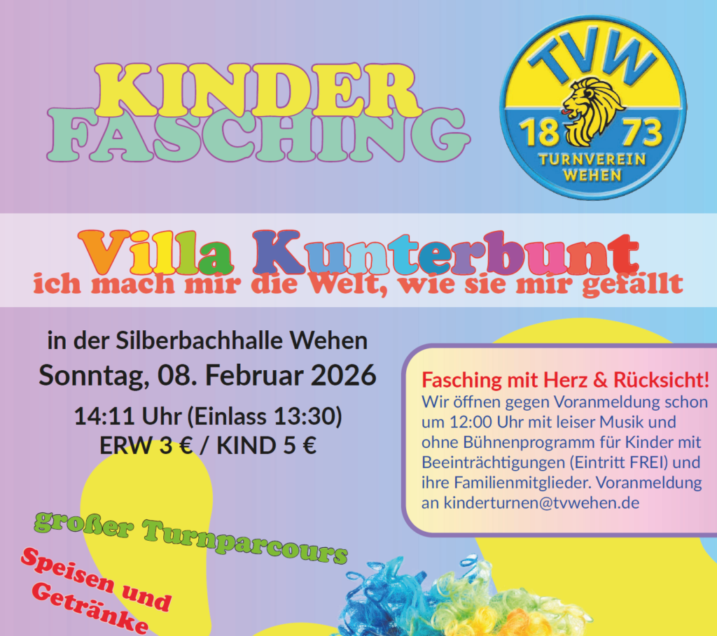 Kinderfasching in Taunusstein-Wehen 2026