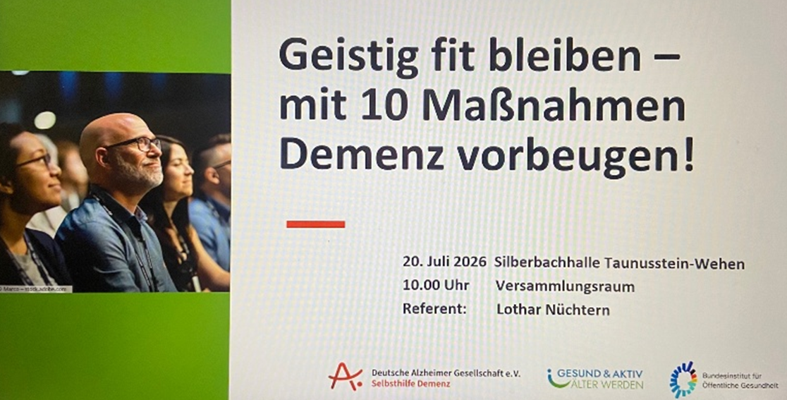 Bild 01 - Geistig fit bleiben – mit 10 Maßnahmen Demenz vorbeugen