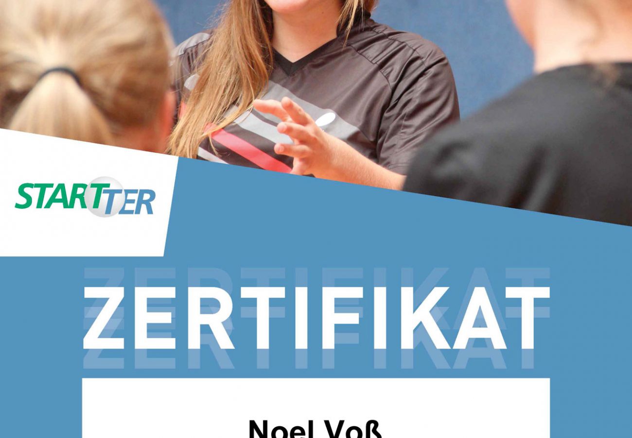 Noel Voß hat im März 2023 die StarTTer Trainer-Lizenz erworben