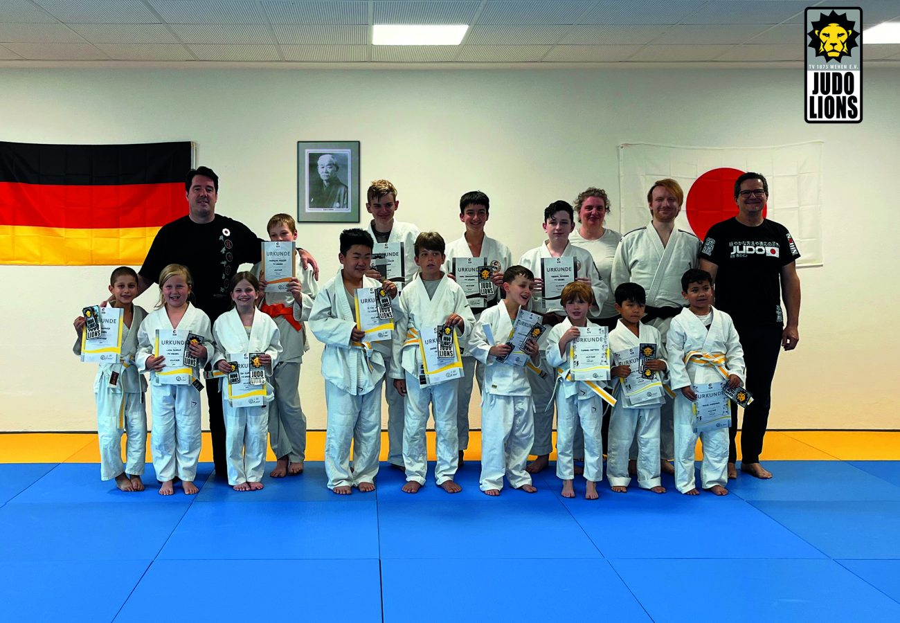 Neue Kyu-Grade für die Judo-Lions des TV Wehen