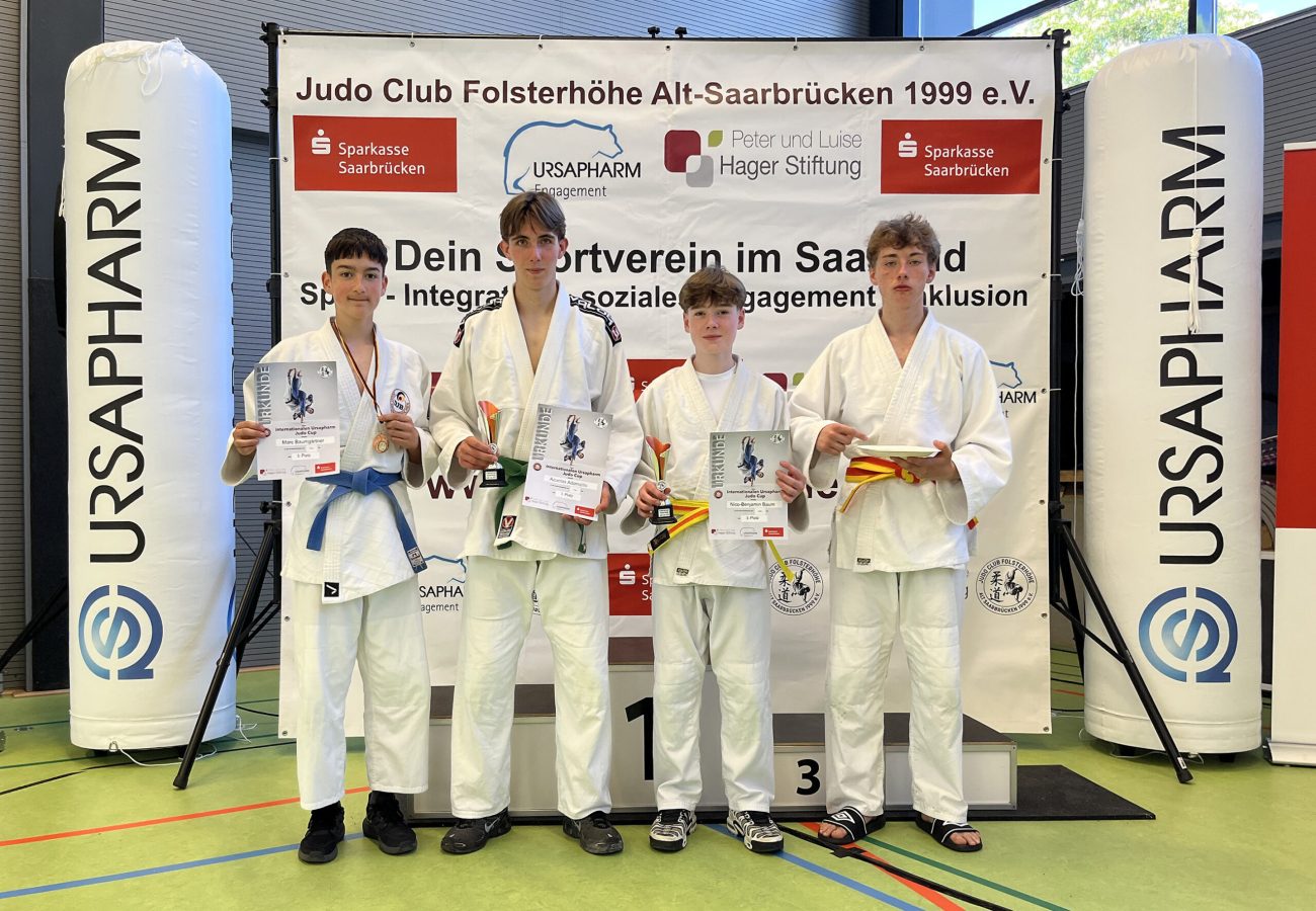 Marc Baumgärtner, Azuolas Adomaitis, Nico Baum und Tudor Burlacu