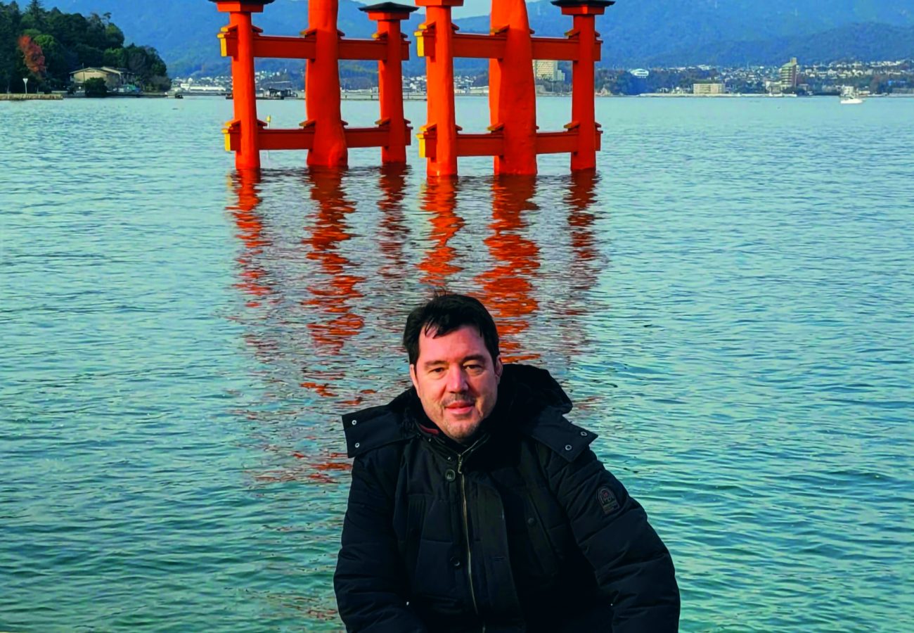 Matthias Birk auf der Götterinsel Miyajima